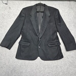 Fioravanti Couture Pure Cashmere 2 Button Sport Coat Blazer Black size 42 / 44 R